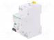 RCBO breaker  Inom  6A  Ires  30mA  Max surge current  250A  DIN