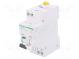 RCBO breaker  Inom  16A  Ires  30mA  Max surge current  250A  IP20