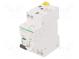 RCBO breaker  Inom  25A  Ires  30mA  Max surge current  250A  IP20