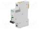Circuit breaker  230VAC  Inom  6A  Poles  1  DIN  Charact  B  6kA