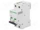 Circuit breaker  400VAC  Inom  10A  Poles  1+N  DIN  Charact  C  6kA