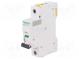 Circuit breaker  230VAC  Inom  1A  Poles  1  DIN  Charact  D  6kA