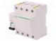 RCD breaker  Inom  25A  Ires  30mA  Poles  4  400VAC  DIN  IP20  iID