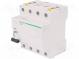 RCD breaker  Inom  63A  Ires  30mA  Poles  4  400VAC  DIN  IP20  iID