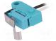 Microswitch SNAP ACTION  with lever with end bended out  Pos  2