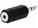 Adapter  Jack 2.5mm socket,Jack 3.5mm plug  stereo