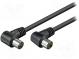 Cable  75Ω  2.5m  shielded, twofold  black