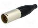 Plug  XLR  male  PIN  7  straight  for cable  soldering  133V  5A
