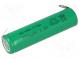 Re-battery  Ni-MH  7/5A,7/5R23  1.2V  3800mAh  soldering lugs
