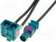 Antenna adapter  Fakra angled double socket,Fakra plug  0.25m