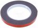 Tape  fixing  W  12mm  L  5m  Thk  1.1mm  double-sided  acrylic  black