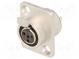 Socket  XLR mini  female  PIN  4  soldering  5A  0.5mm2