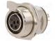 Socket  XLR mini  female  PIN  5  soldering  4A  0.5mm2