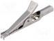 Crocodile clip  5A  60VDC  Grip capac  max.16mm  Socket size  4mm