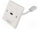Wall socket  white  HDMI  Mounting  wall mount  No.of sockets  1