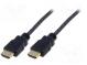 Кабель  HDMI 1.4  вилка HDMI,с обеих сторон  2м  черный