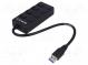 Hub USB  гнездо USB A  x4,вилка USB A  USB 3.0  с выключателем