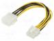 Cable  mains  EPS 8pin male,EPS 8pin female  0.2m