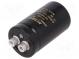 Capacitor  electrolytic  22000uF  25VDC  Ø36x62mm  Pitch  12.8mm