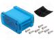 Enclosure  multipurpose  X 68.7mm  Y 49mm  Z 35.2mm  blue  UL94V-0