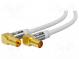 Cable  75Ω  2m  Full HD,shielded, fourfold,works with 4K, UHD