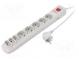 Plug socket strip  protective  Sockets  8  250VAC  10A