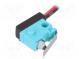 Microswitch SNAP ACTION  with lever  SPST-NC  0.1A/30VDC  Pos  2