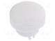 Cap  YB series  Ø15x12.2mm  white  YB