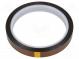 Tape  high temperature resistant  Thk  0.07mm  50%  amber  W  12mm
