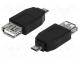 Adapter  USB 2.0  USB A socket, USB B micro plug  Colour  black