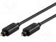 Cable  Toslink plug,both sides  1.5m  Øcable  5mm