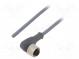 Connection lead  M12  PIN  4  angled  20m  plug  250VAC  2.2A  PUR