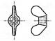 Nut  winged  M10  1.5  brass  Plating  nickel  BN  525  DIN  315