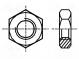 Nut  hexagonal  M2,5  0.45  A2 stainless steel  H  1.6mm  5mm