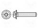 Screw  with flange  M2,5x6  Head  button  Torx®  steel  zinc  TX08