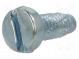 Screw  for metal  2.5x8  Head  cheese head  slotted  0,6mm  zinc