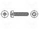 Screw  for metal  2.5x8  Head  cheese head  Pozidriv  PZ1  zinc