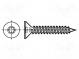 Screw  for metal  3.5x16  Head  countersunk  Torx®  TX15  zinc