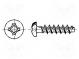 Screw  for plastic  3.5x30  Head  button  Phillips  PH2  steel  zinc