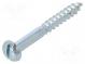 Screw  for wood  3.5x30  Head  button  slotted  0,8mm  steel  zinc