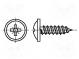 Screw  3.5x6.5  Head  button  Pozidriv  PZ2  steel  zinc  Øhead  9mm
