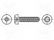 Screw  for metal  3.5x8  Head  cheese head  Pozidriv  PZ2  zinc