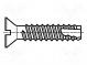 Screw  3.9x9.5  Head  countersunk  slotted  1mm  hardened steel
