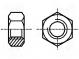 Nut  hexagonal  M3  0.5  steel  Plating  black finish  H  2.4mm