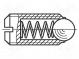 Ball latch  steel  BN  13363  Thread  M3  7.4mm  Cut  slotted  HALDER