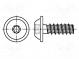 Screw  for plastic  3x10  Head  button  Torx®  TX10  steel  zinc