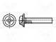 Screw  with flange  M3x10  Head  button  Phillips  steel  zinc  PH2