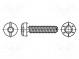 Screw  for metal  3x16  Head  cheese head  slotted,Torx®  zinc