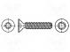 Screw  3x6  Head  countersunk  Torx®  TX10  steel  zinc  Øhead  5.6mm