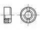 Nut  round  M4  0.7  brass  Plating  without coating  BN  530